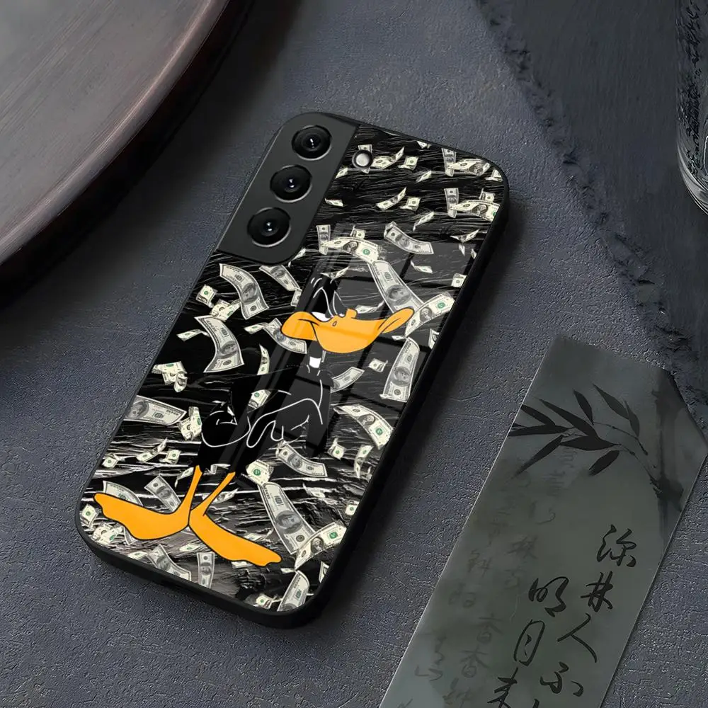 

Чехол для телефона P-Porky DaffyS с изображением симпатичной утки, стекло для Samsung Galaxy S23 S24 S21 S22 S20 Ultra Fe Plus A34 A54 A24 A52 A53 M54, чехол