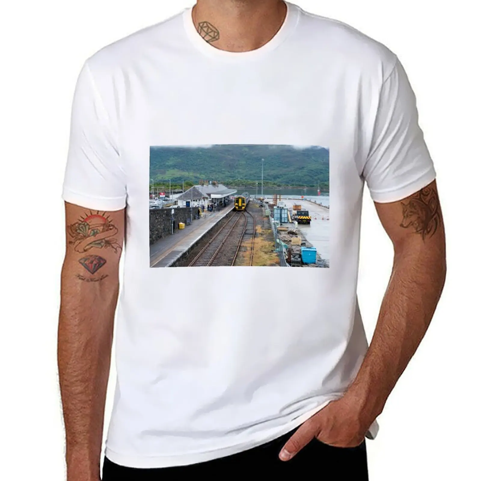 

Kyle of Lochalsh station T-Shirt t shirts cotton 100% graphic t shirts for man T-Shirt