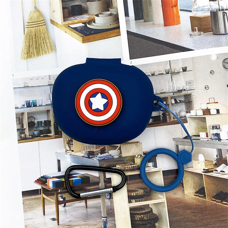 الكرتون مارفل حقيبة سماعة الاذن ل اديفير TWS NB2/NB2 برو سيليكون بلوتوث سماعات شحن صندوق الغطاء الواقي مع الحبل