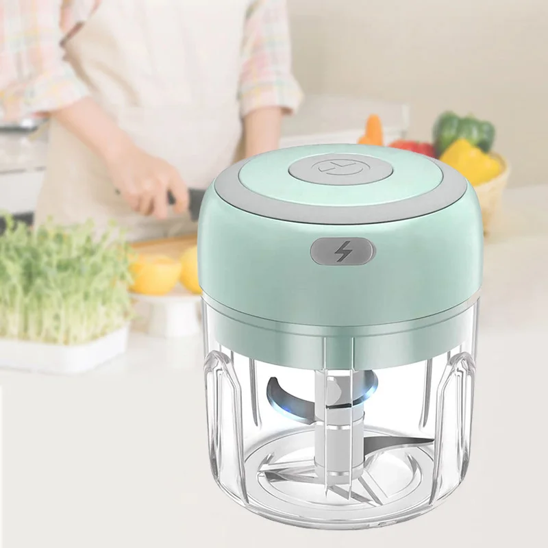 Mini Electric Vegetable Cutter Chopper Garlic Masher Crusher Usb Rechargeable Ginger Meat Grinder Food Processor Kitchen Gadget