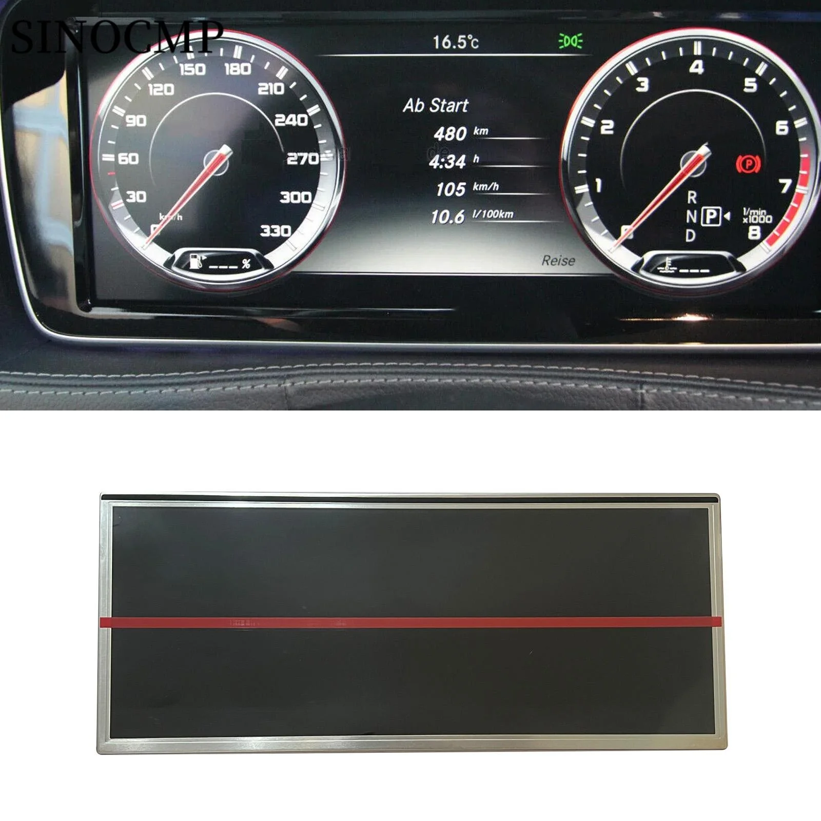 

LAM1233548E CX129AKM-T43 LAM1233548B LAM123548D KAM1233548A Display For Mercedes Benz W222 Cluster Instrument Dash Speedometer