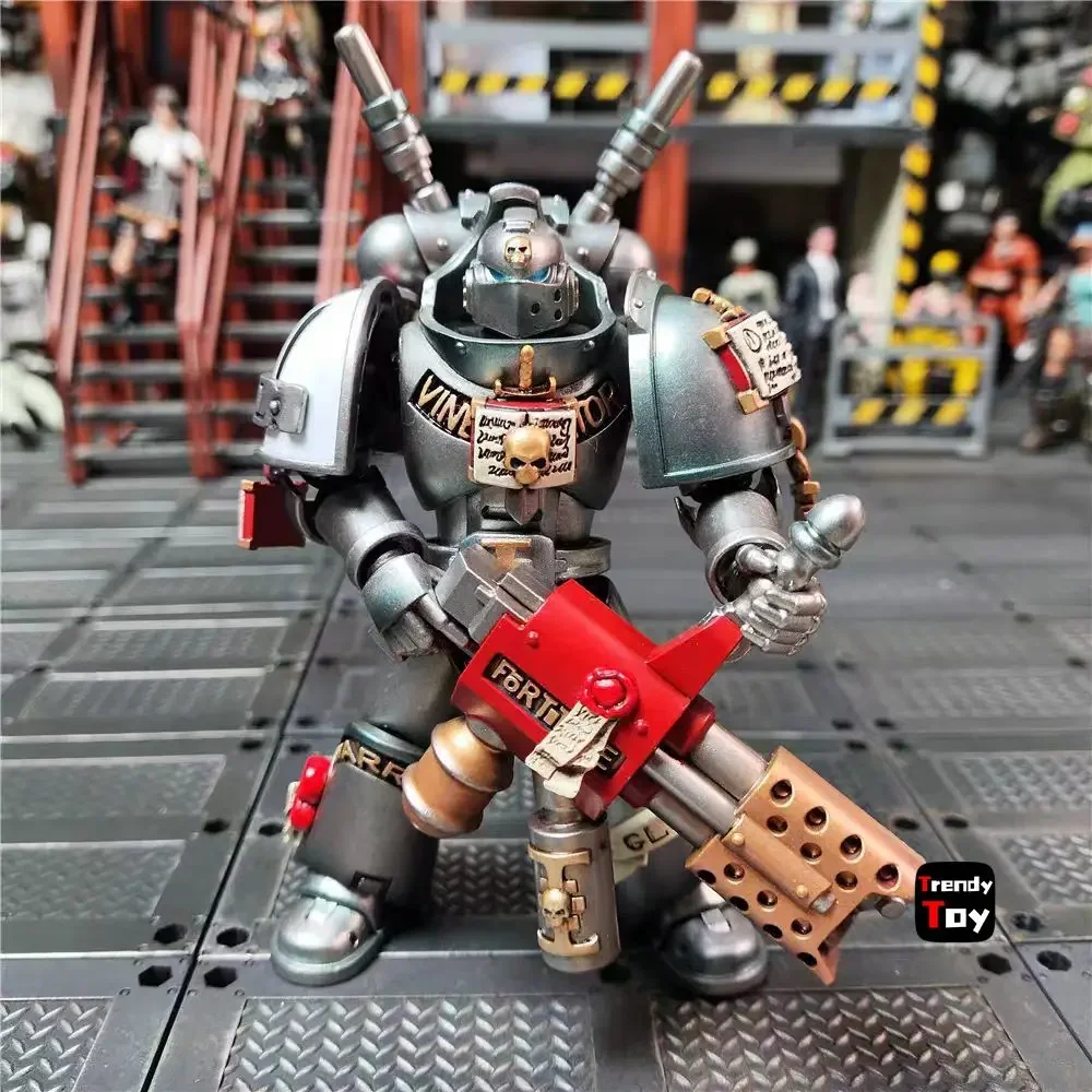 

【JOYTOY】40K Grey Knights Interceptor Squad Interceptor with Incinerator 1/18 Action Figure Toy Collection