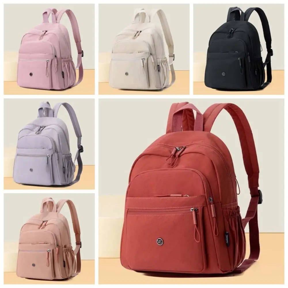 Large Capacity Oxford Cloth Backpack Japanese Style Anti-Splash Water Casual Daypack Adjustable Lightweight Women School Bag