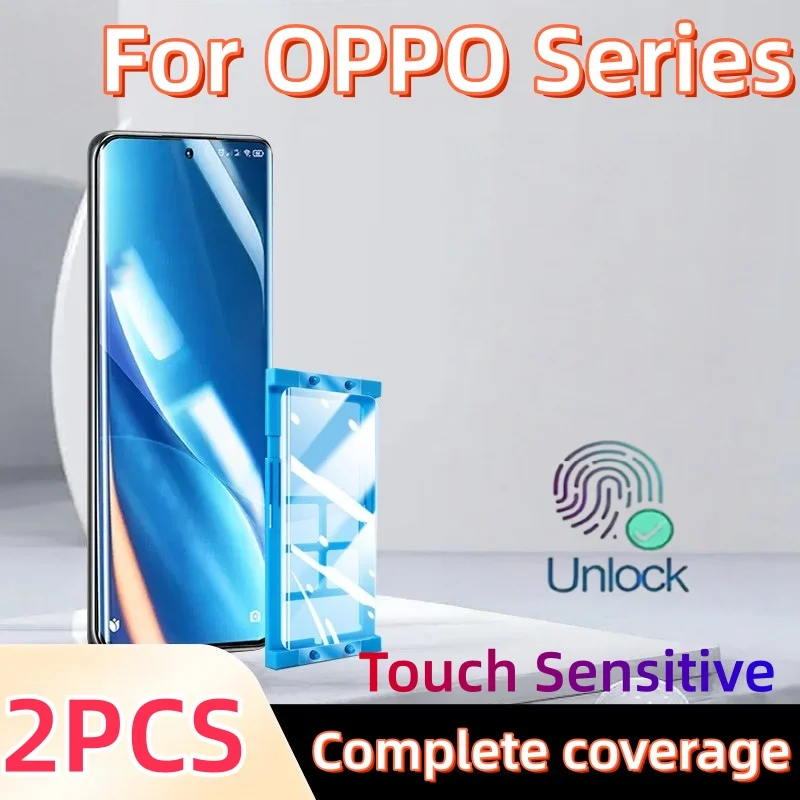 2Pcs Screen Protector for OPPO Reno Series 12 11 10 9 6 5 4 3 pro plus Find X8 X7 Ultra X6 X5 X3 X2 Non-Tempered Glass Protectiv
