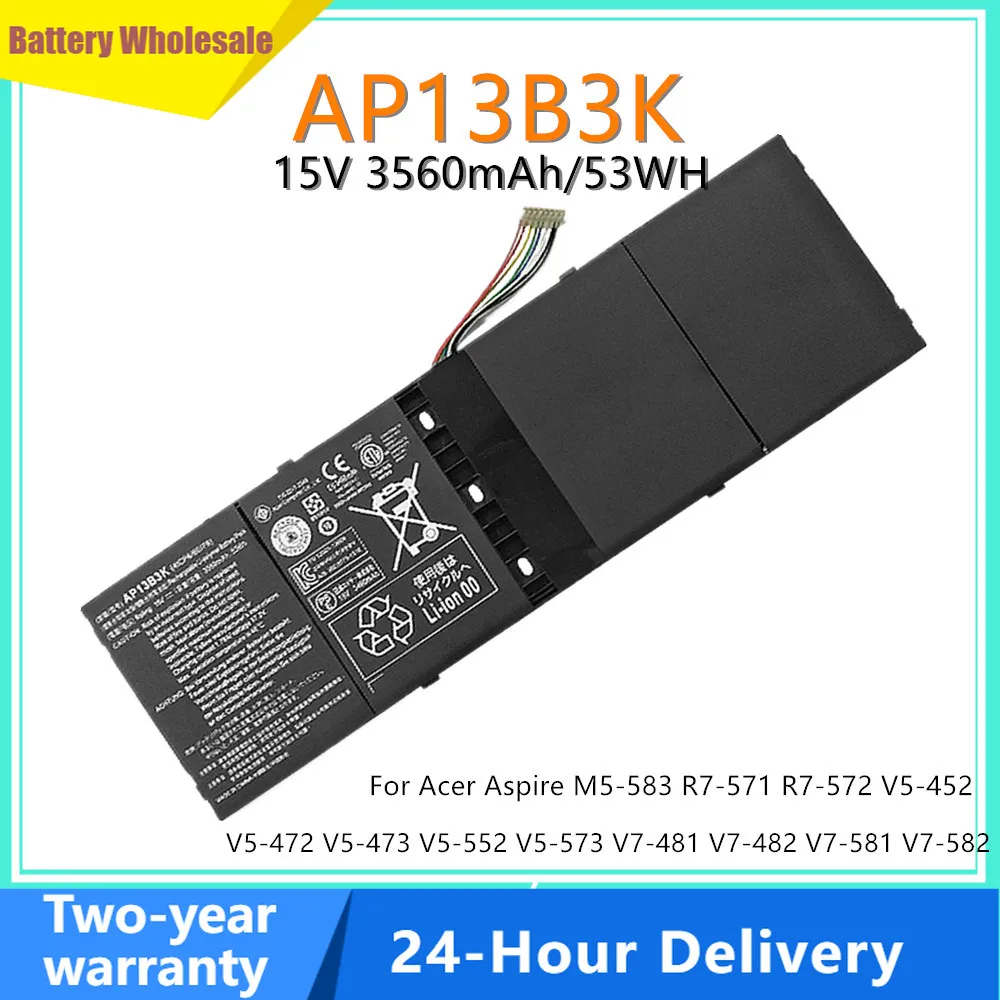AP13B3K Laptop Battery for Acer Aspire V5-572 V5-572G V5-572P V5-573 V5-573G V5-573P V5-573PG V7-481 V7-481G V7-481PP AP13B8K