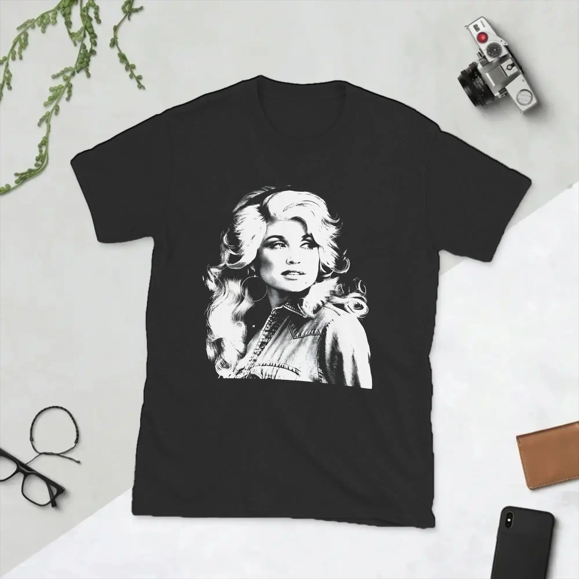 Men's Singer D-Dolly Parton T Shirt  Pure Cotton Clothing Hipster Short Sleeve Crewneck Tee Shirt New Arrival T-Shirt