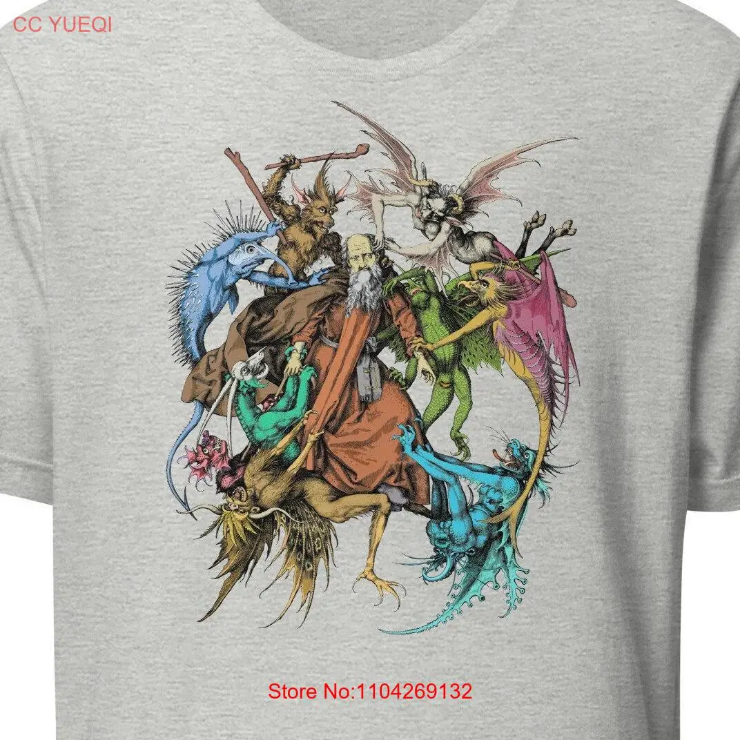 TEMPTATION Of SAINT ANTHONY 1465 Schongauer Engraving T Shirt long or short sleeves