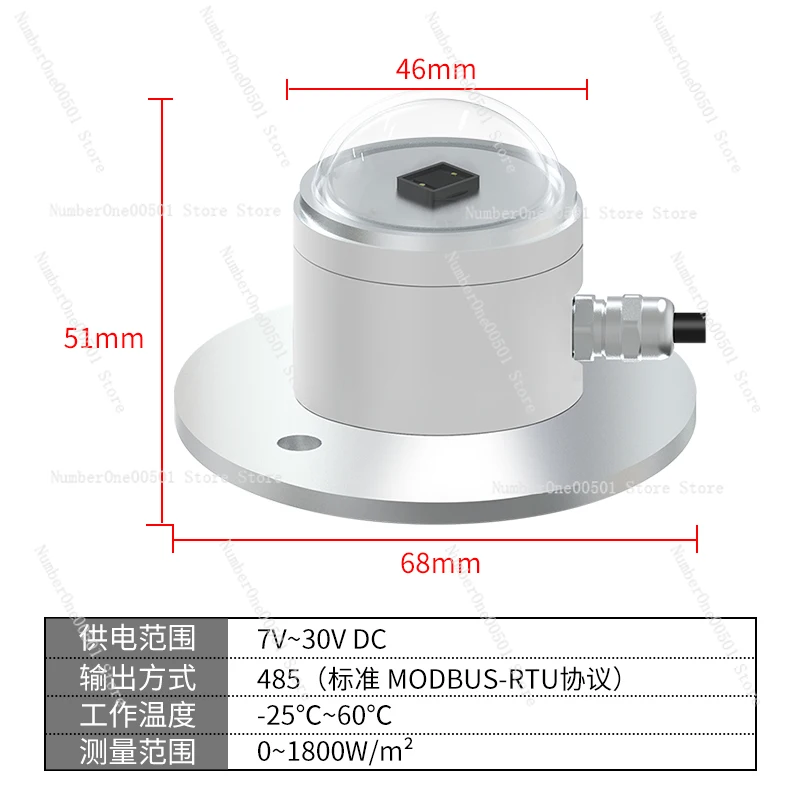 

Total Solar Radiation Sensor Transmitter Illuminometer Sensor Reflection Radiometer Detector
