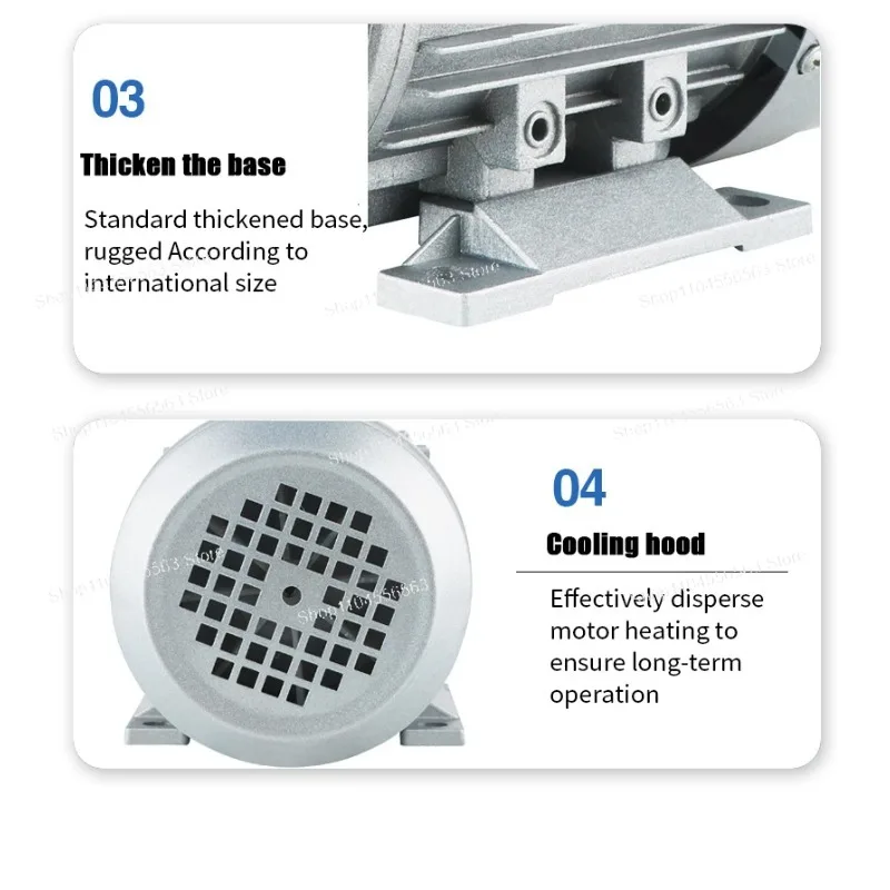 محرك حث غير متزامن ثلاثي الطور عالي الطاقة بقدرة 0.75 كيلو وات - لفات نحاسية بالكامل للاستخدام الصناعي والتجاري