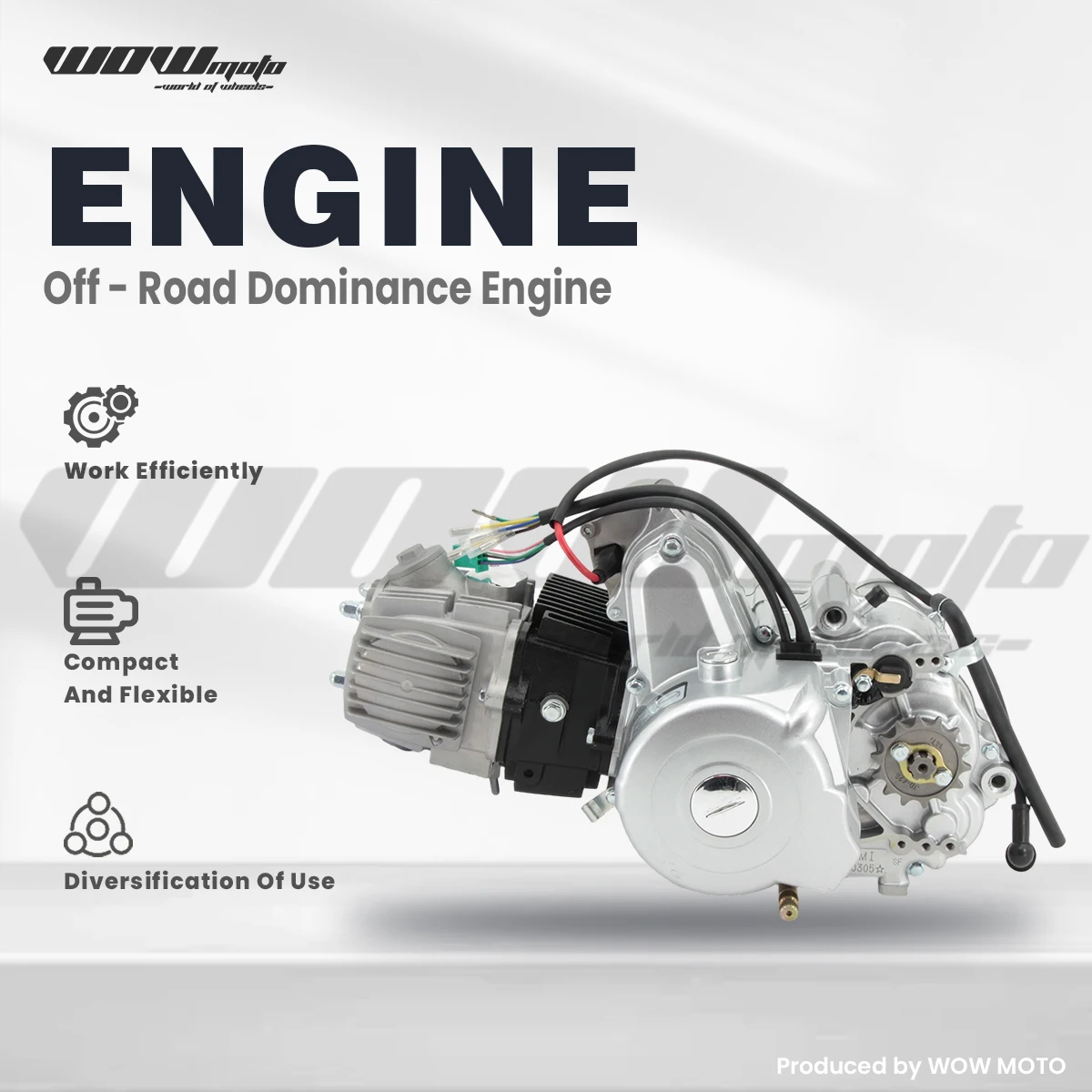 

Mini Moto 110cc Engine Assembly For ATV & Mini Bike | With Reverse Gear 3+1 Shaft Design Aluminum & Steel | Motor Engine Parts