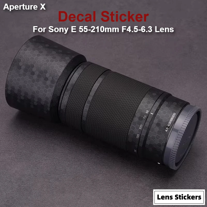 For Sony E 55-210mm F4.5-6.3 Lens Sticker Anti-Scratch Coat Wrap Protective Film Body Protector Decal Skin E55210 - view 2