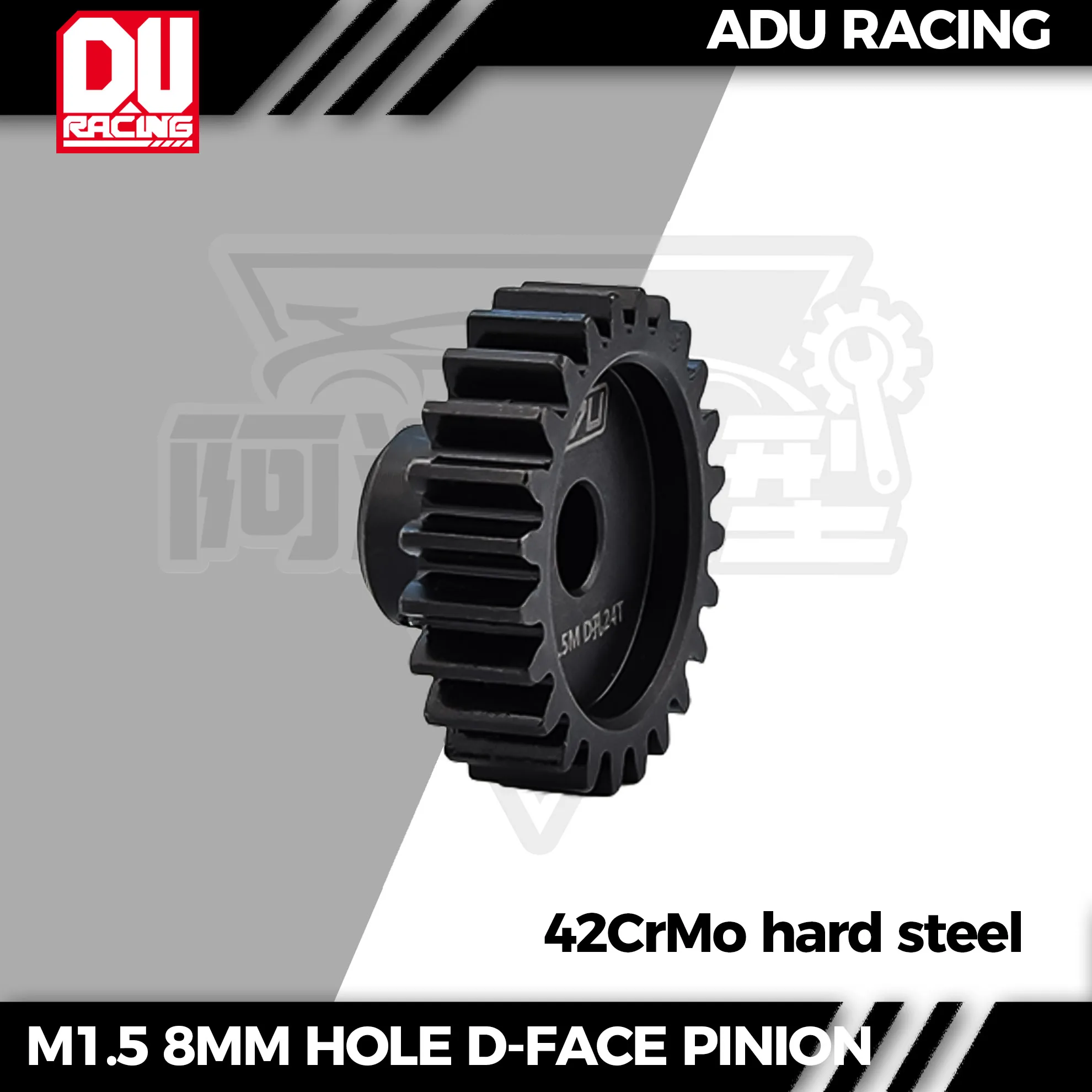 ADU RACING 42CrMo motor gear pinion M1.5 D-FACE for 8mm shaft motor 18-30T 56118 56113 5690 5687