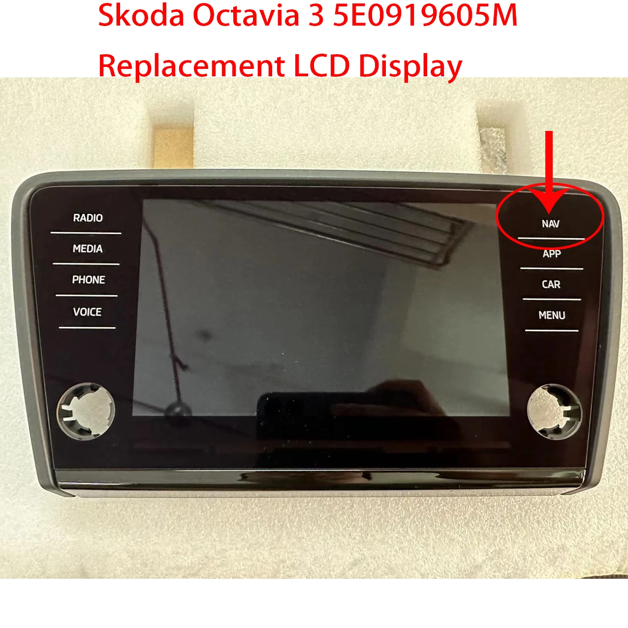 Imagem -06 - Rádio de Navegação Original com Tela Sensível ao Toque Rádio Polegada Skoda Octavia 5e0919605m 5e0919605n