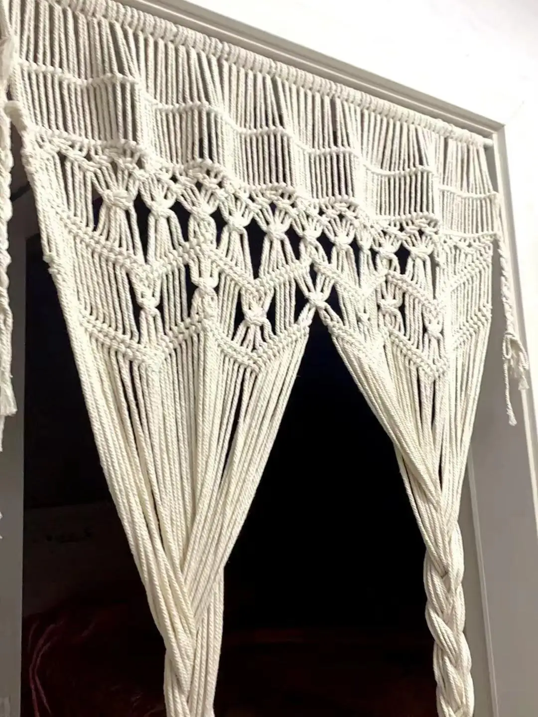 

Хлопковая тканая занавеска ручной работы для декоративной перегородки, гобелен для гостиной, спальни, общежития, тканевый декор