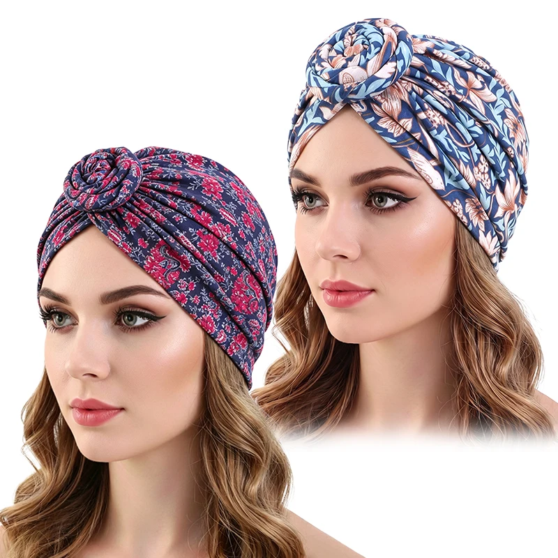 Bohemian Phoenix Snail Plate Flower Headscarf Hat Ethnic Wrap Headscarf Outdoor Hair Protection Hat