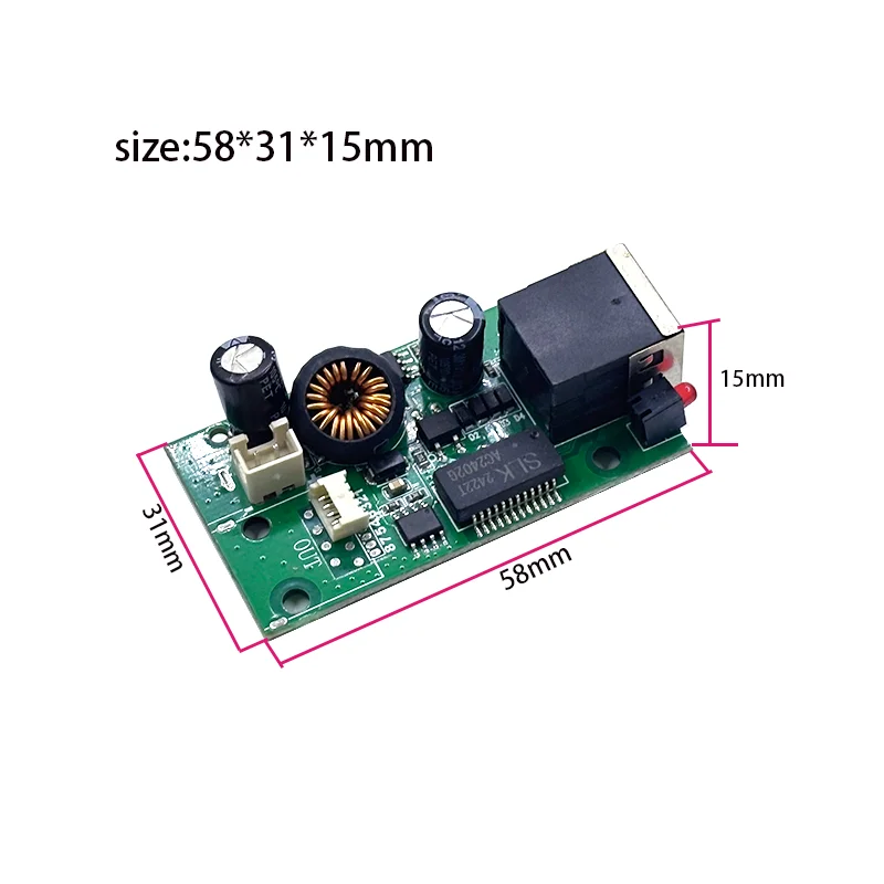 48V to Active Isolated PoE Splitter IEEE802.3af/at DC out 12V 27w  2.5G/10/100/1000M