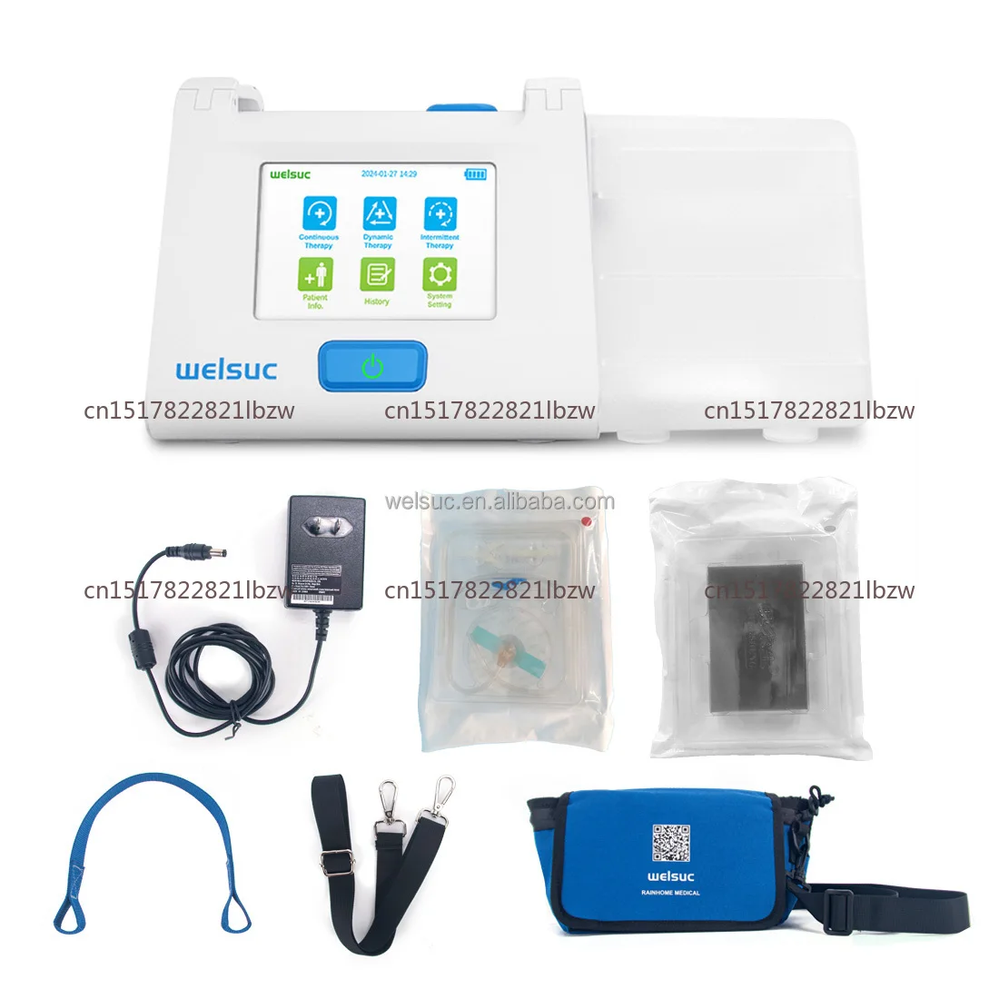 Physical Medical Equipment Negative Pressure Wound Therapy (NPWT) System VAC Pump Device with Canister Sponge Dressing Kit