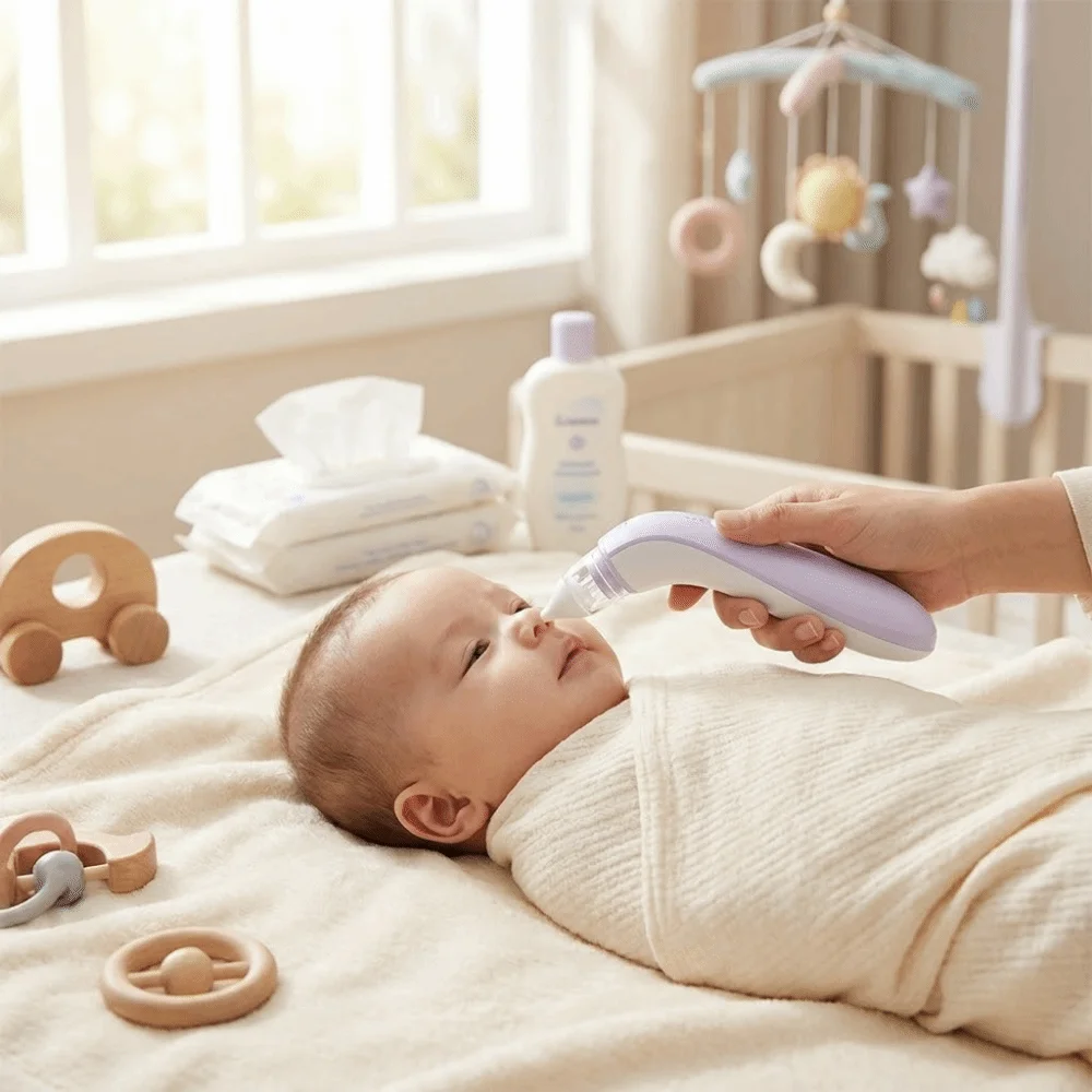 Electric Electric Baby Nasal Aspirator Portable Deep Cleaning Infant Nose Cleaner Suction Function Relieve Nasal Congestion