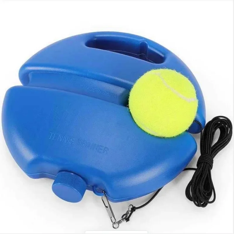 Tennis Rebound Trainer with Base, High Elastic String Attached Practice Ball, Wear Resistant Self-Practice Tennis Equipment for