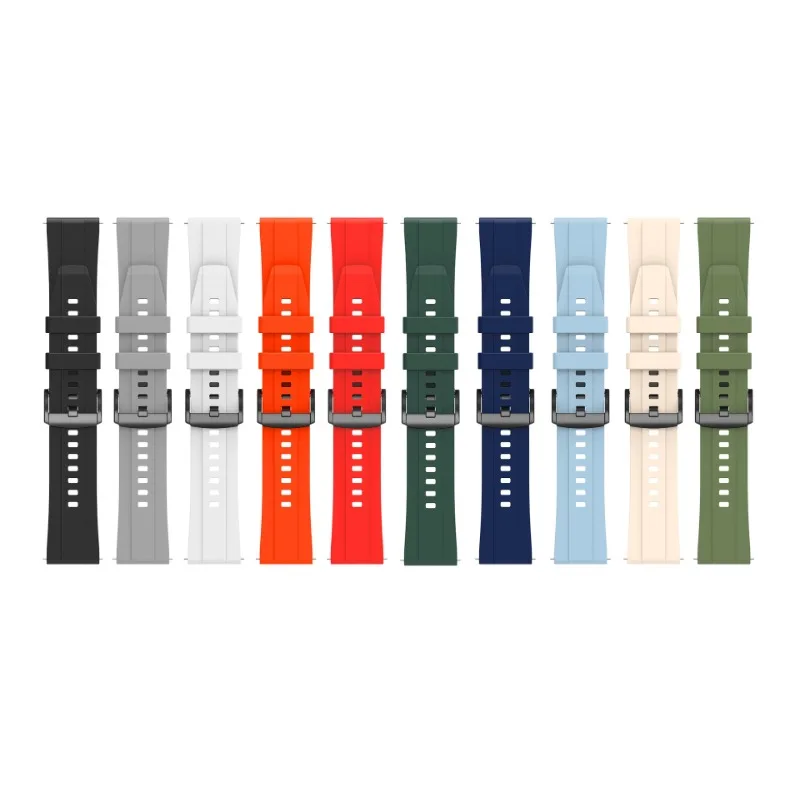 سوار سيليكون لساعة HUOI ، 22 ، جديلة بديلة ، إكسسوارات حزام رسمية ، GT 4 ، 22
