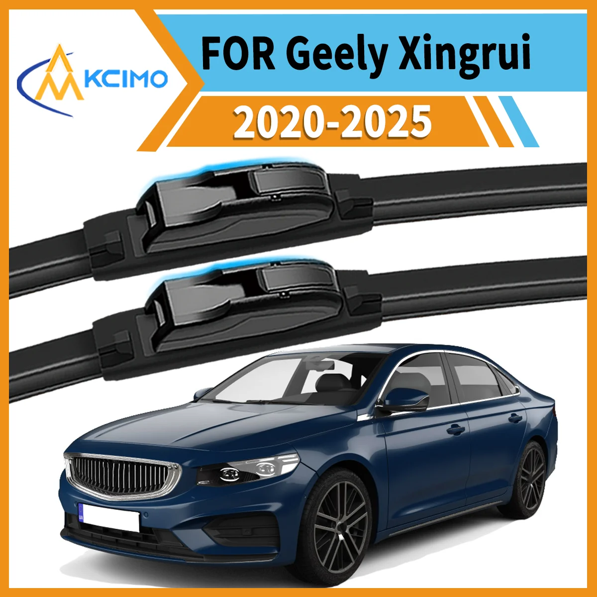 

Premium 2-Pack Windshield Wipers Compatible For Geely Xingrui 2020-2025 All-Weather Durability for Unobstructed Safe Driving