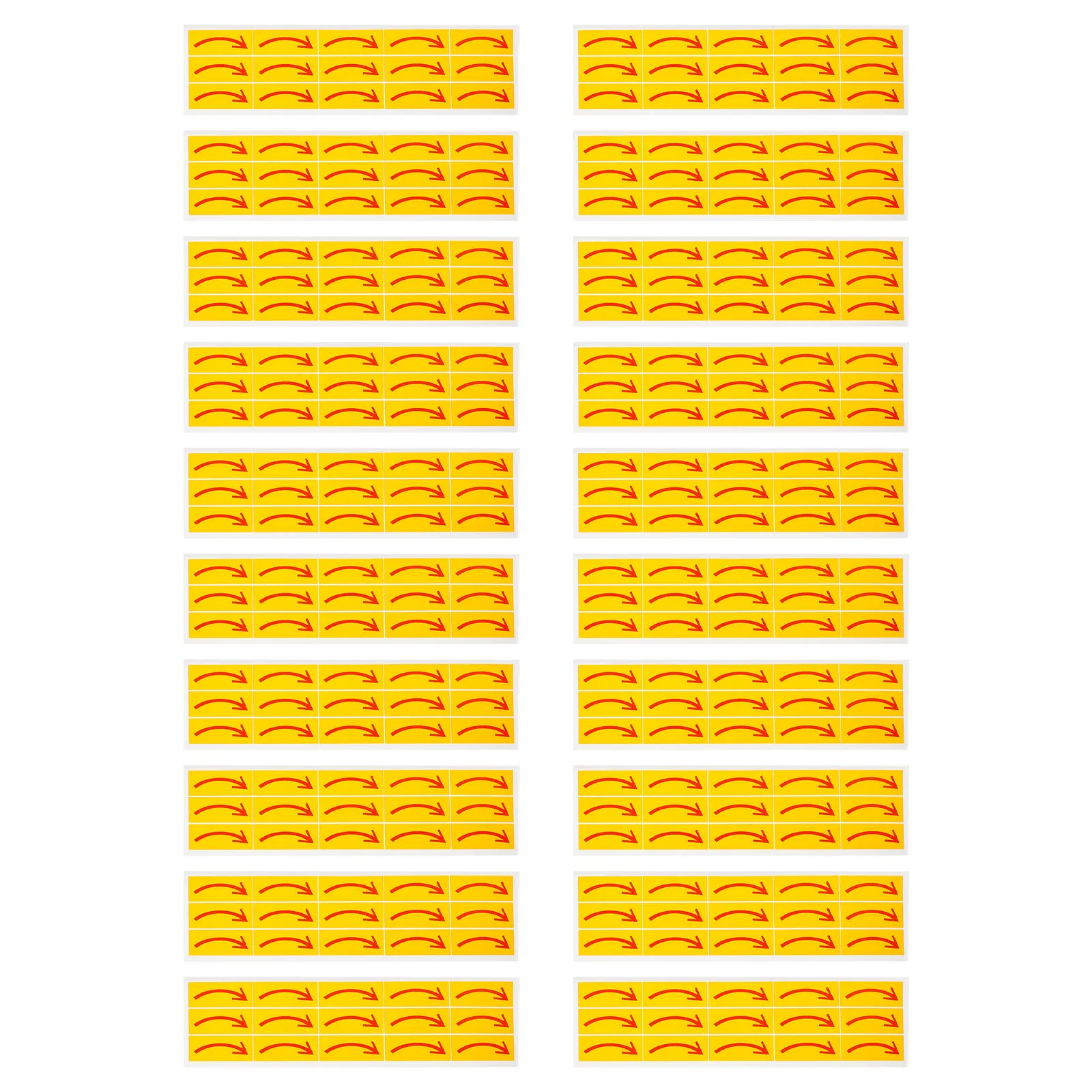 

20pcs Indicating Label Arrow Stickers Strong Adhesive Direction Signs For Floor Wall Safety Marking Warehouse Office Use