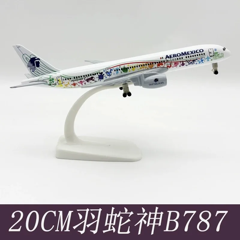 

Aircraft 20cm B787 Mexican Air AEROMEXICO Airways Metal Airplane Model Diecast Plane Aviation Model With Wheels Toys Souvenir