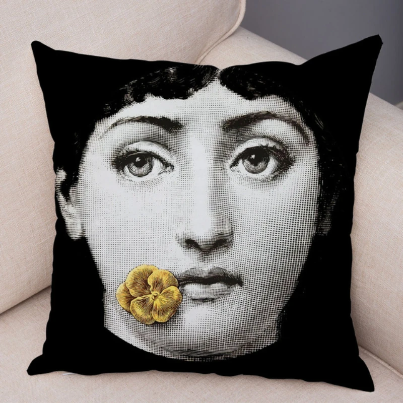 Capas de almofada modernas estilo vintage sofá fronha de linho 45x45cm sala de estar decoração de casa