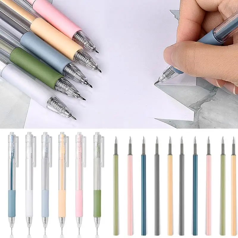 Knife Pen Press Push Knife Cutting Replace Refill Precision Cutter Pen Cut Paper Stickers Scrapbooking Art Utility DIY Tool