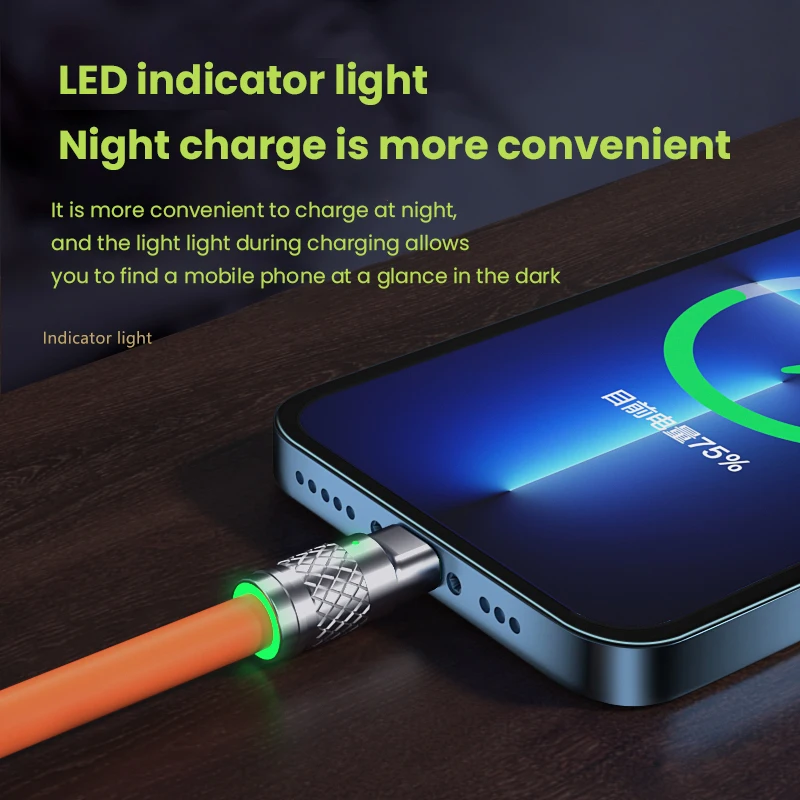 Câble Micro USB Type-C à 8 broches, chargeur rapide, 3 en 1, 2 en 1, Snap120 W, pour iPhone, Huawei, Samsung, Xiaomi