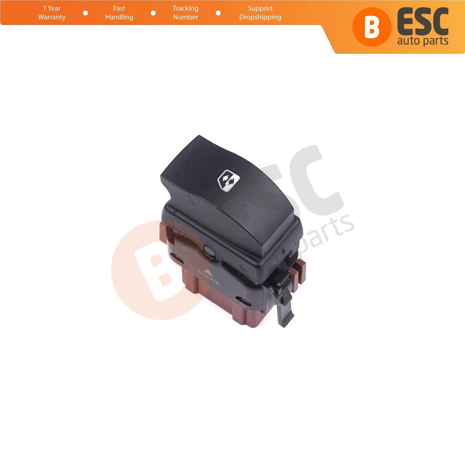 

ESC Auto Parts EDP857 Front Passenger Window Control 6-Pin Switch 8200057321 for Renault Master Trafic Movano Ship From Turkey