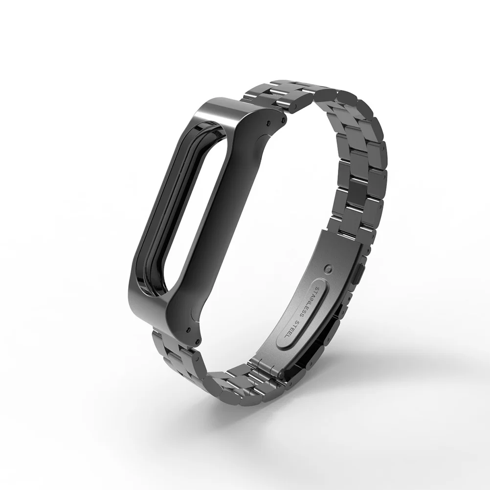 

Stainless Steel Wristband For 2 Black Replacement Strap Adjustable Metal Bracelet Accessories For Fitness Band Smart