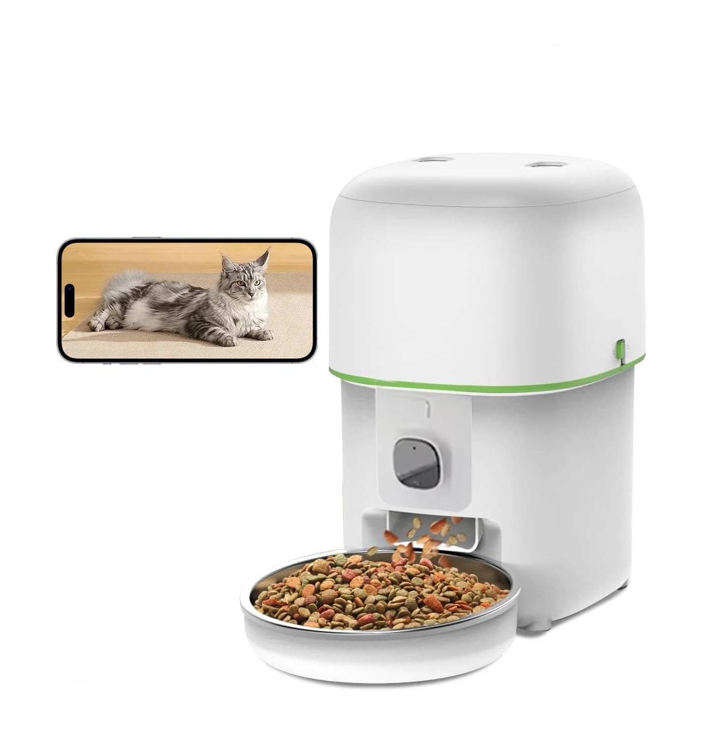 Factory Smart Pet Feeder with Cam-era Tuya APP Wifi Control 4L Auto Intelligent Pets Feeder with Meal Times