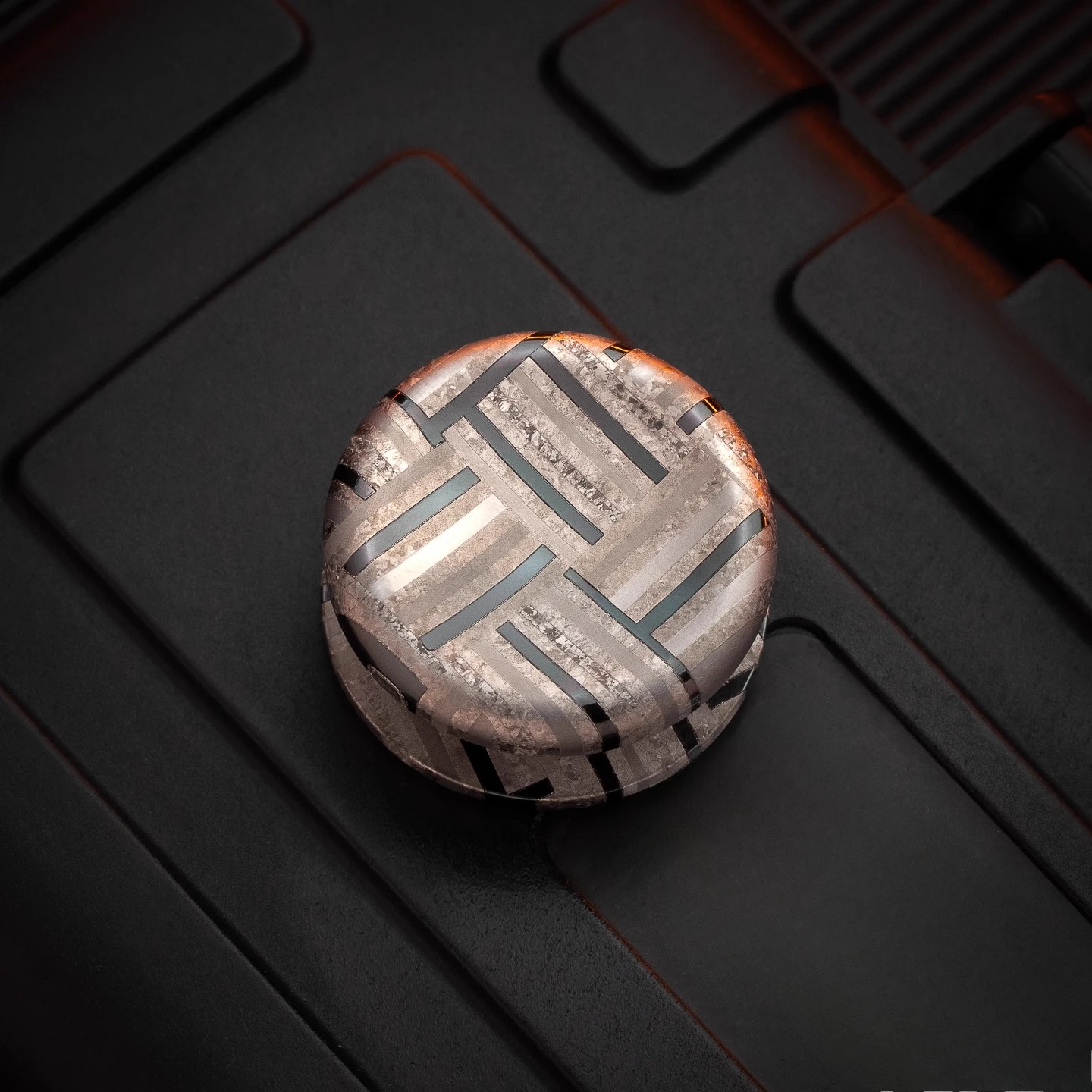 ELEEDC إيفا قفل تململ سبينر تعديل المعادن الميكانيكية الملحقات EDC لعبة الضغط #6