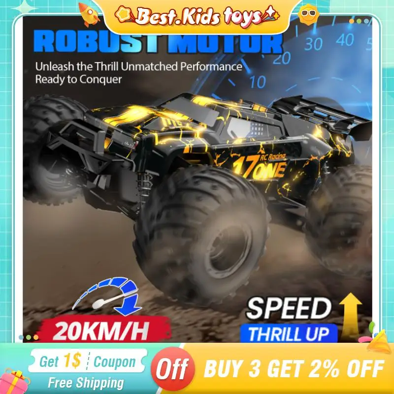 

1/14 4WD RC Drift Climbing Off-Road Car High Speed 20KM/H Remote Control Racing LED Light Vehicle Children Toy Boy Birthday Gift