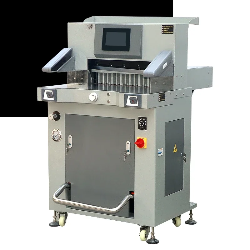 OBM520H heavy duty hydraulic paper cutter programmable automatic paper trimmer LCD screen book cutter Tender cutting machine