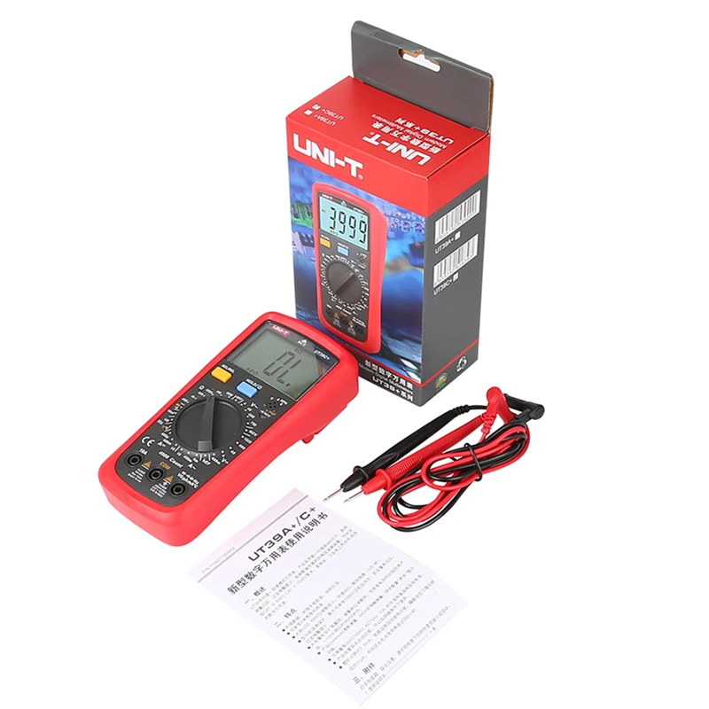 UNI-T Digitale Multimeter UT39A+ UT39E+ AC DC Stroom Spanning Professionele Multimeter Weerstand Capaciteit Meter Multi tester