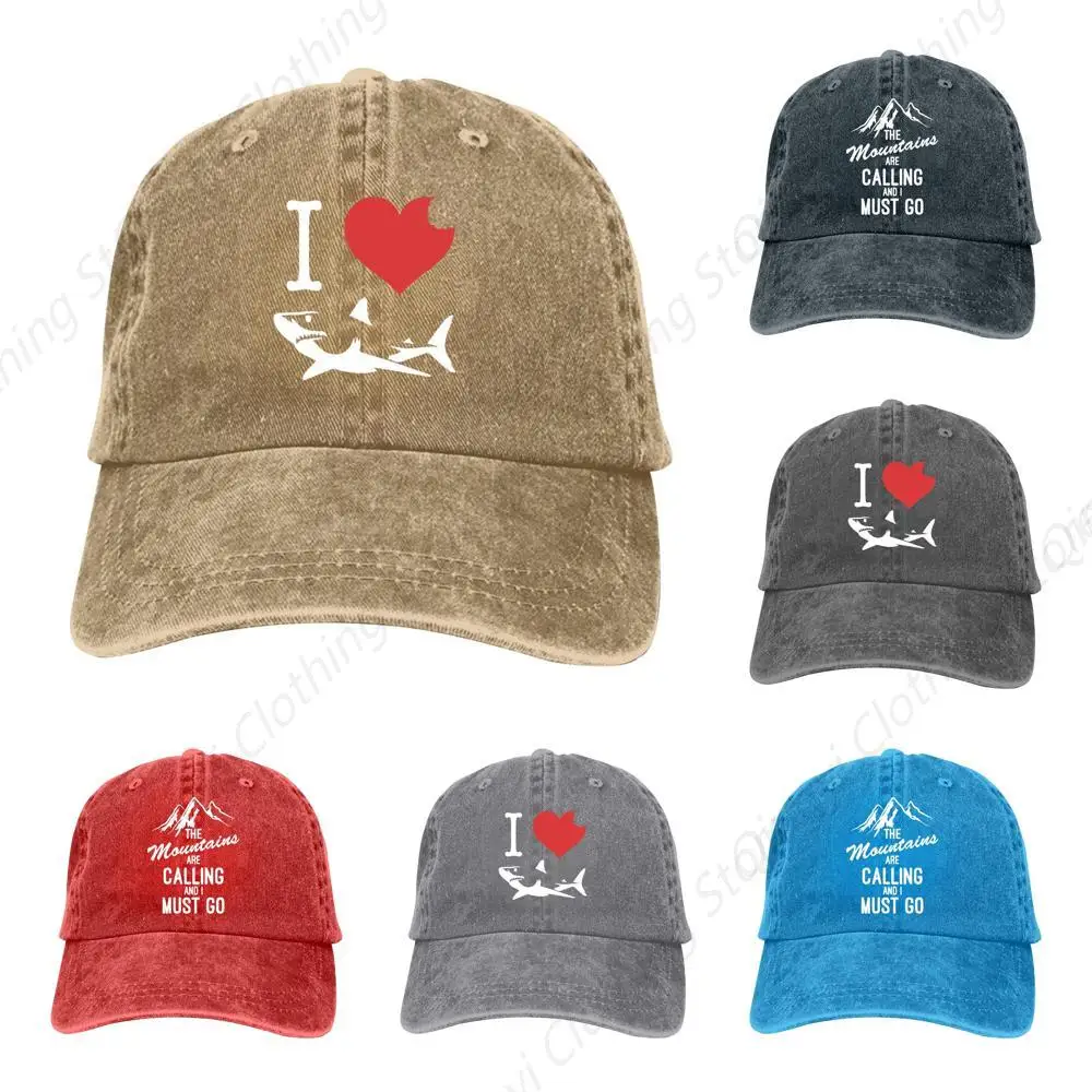 

The Mountains are Calling and I Must Go Baseball Cap Vintage Adjustable Washed Hats Twill Plain Cowboy Hats