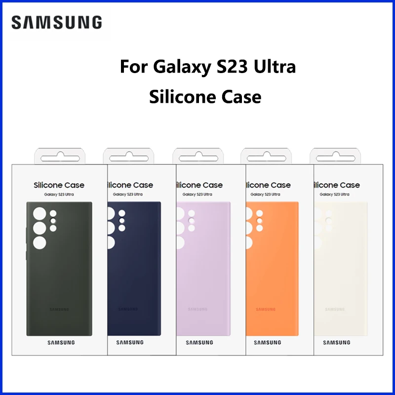 

Original For Samsung Galaxy S23 Ultra Silicone Case Cover Protective Smooth Grip EF-PS918