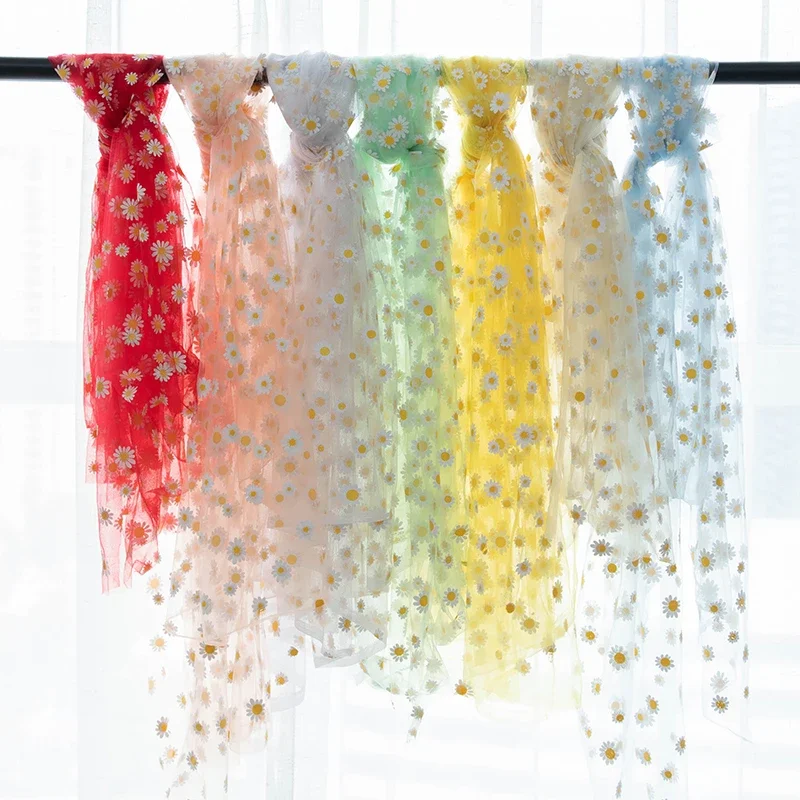 شبكة نسيج الدانتيل الصغيرة ديزي الوردي خلفية القماش تنورة قصيرة الأكمام طويلة الأكمام حقيبة عقال Diy بها بنفسك خياطة الموضة بالجملة لينة #4