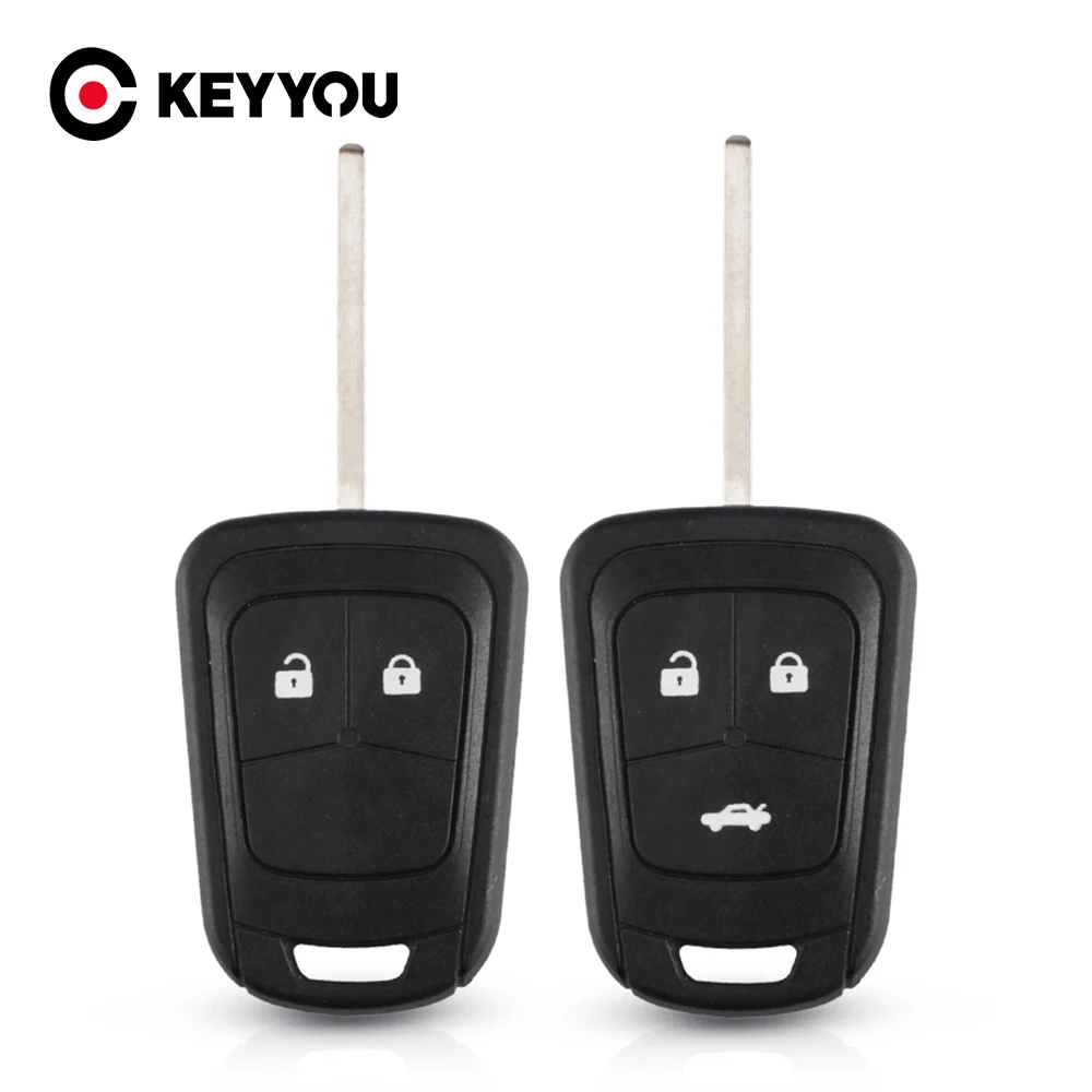 

KEYYOU 2/3 Buttons Remote Car Key Shell Fob Cover Case For Chevrolet AVEO For Opel Camaro/Cruze/Equinox/Impala/Malibu/Sonic