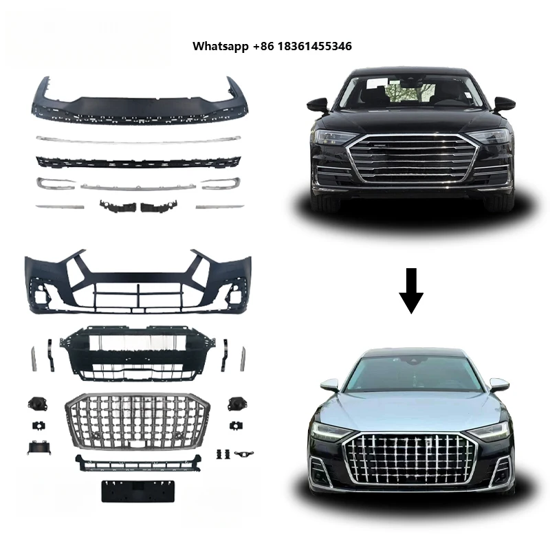 

Kit A8 2018-2022 D5 To D5PA Car Bumpers Grille Led Upgrad High Quality Premium Accessories Peormance Body