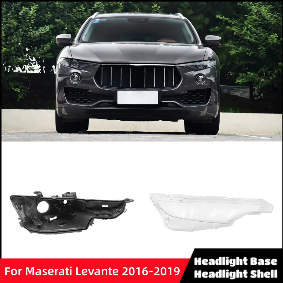 For Maserati Levante 2016 2017 2018 2019 Car Accesorries Base Head Lamp Shell Headlight House Front Headlight Lens Cover