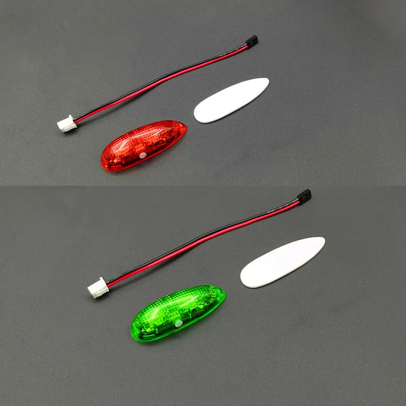 ZMR bezprzewodowe światło nawigacyjne 1S akumulator 4 tryby światła LED do stałopłat RC FPV samochód łódź części zabawek