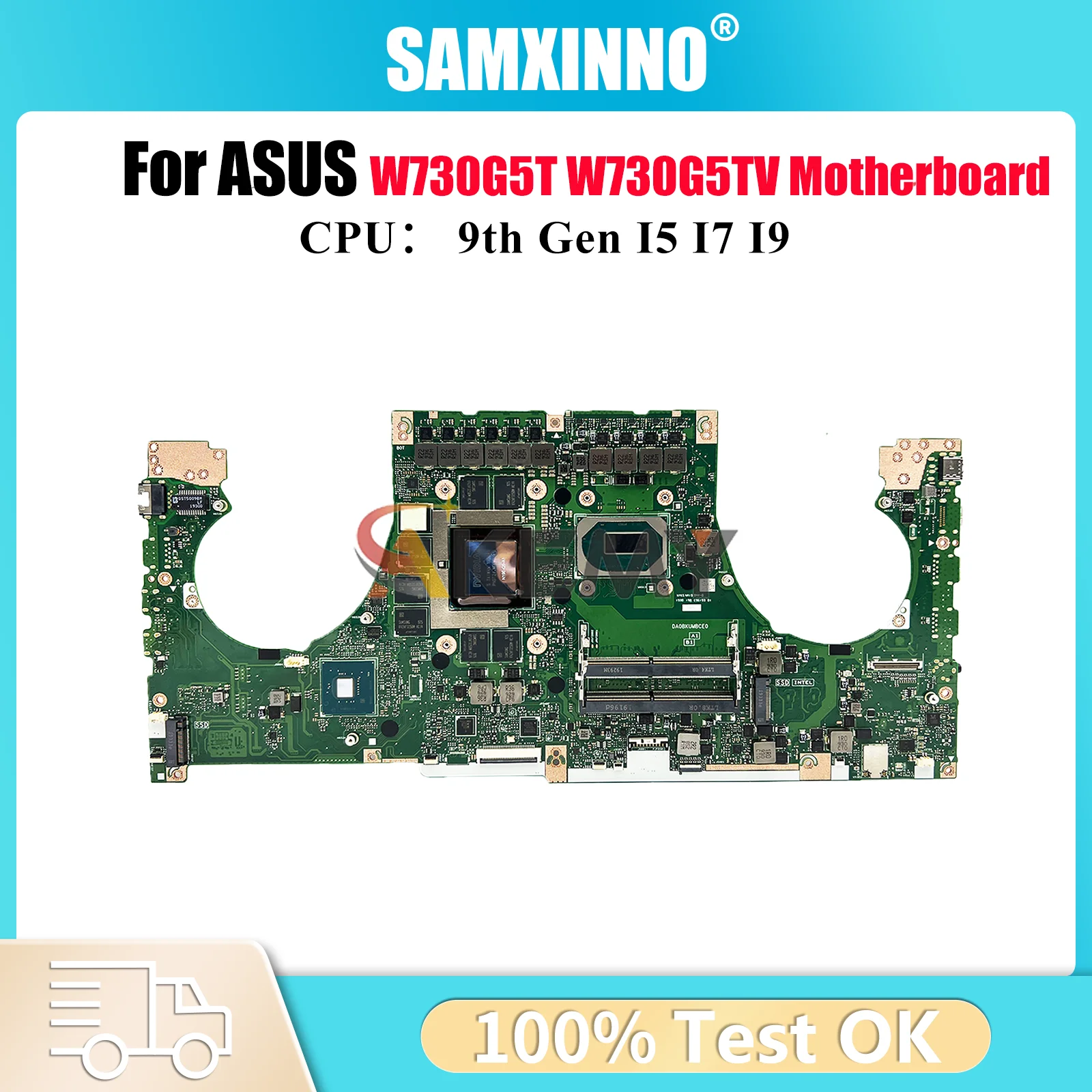 

W730G5T Laptop Motherboard For ASUS ProArt W730G5TV W730G5T W730G Notebook Mainboard With I5 I7 I9 CPU 100% tests OK fast ship