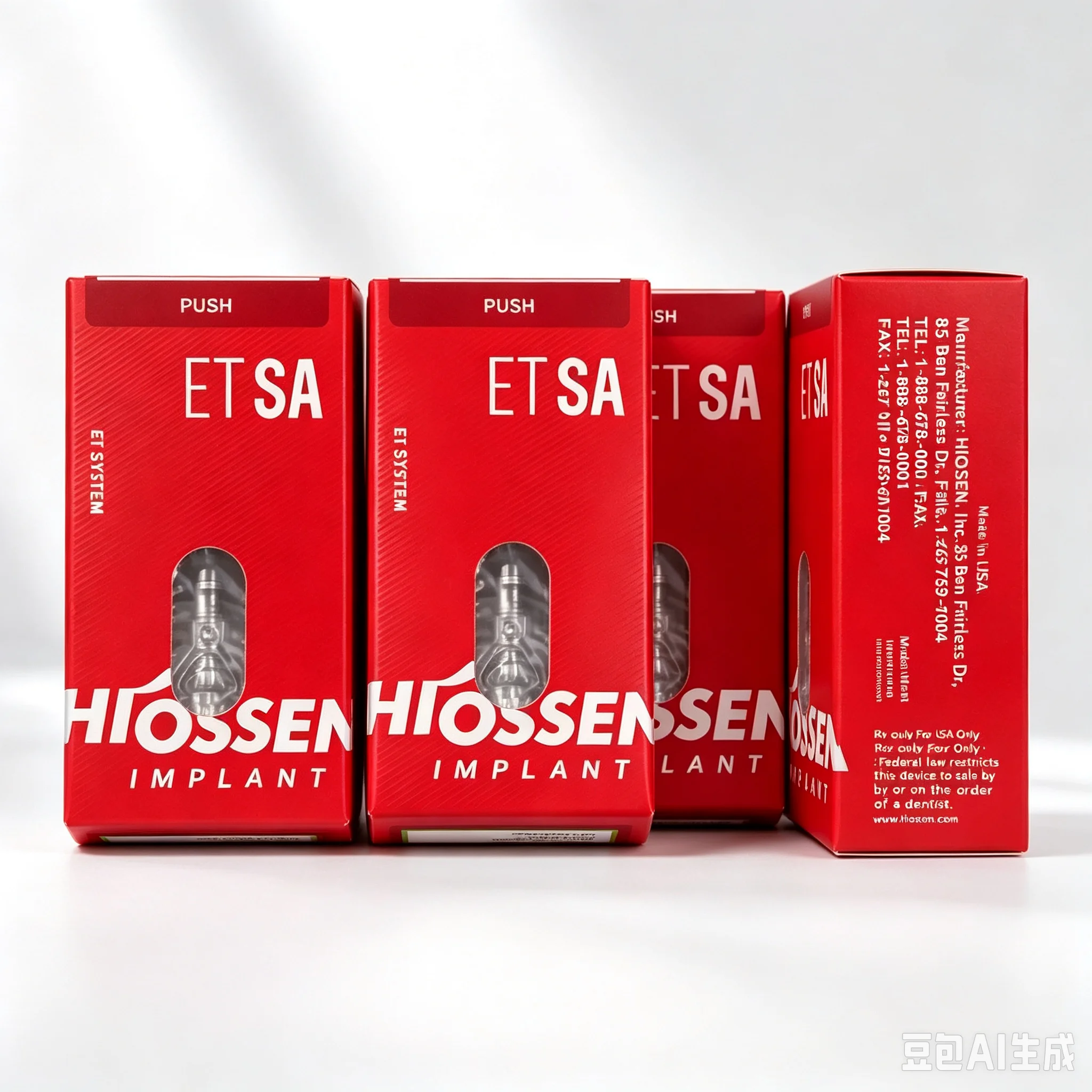 Hiossen ET‑SA Dental Implant Fixture, Mini Micro Bone Screw for Dental Lab Use