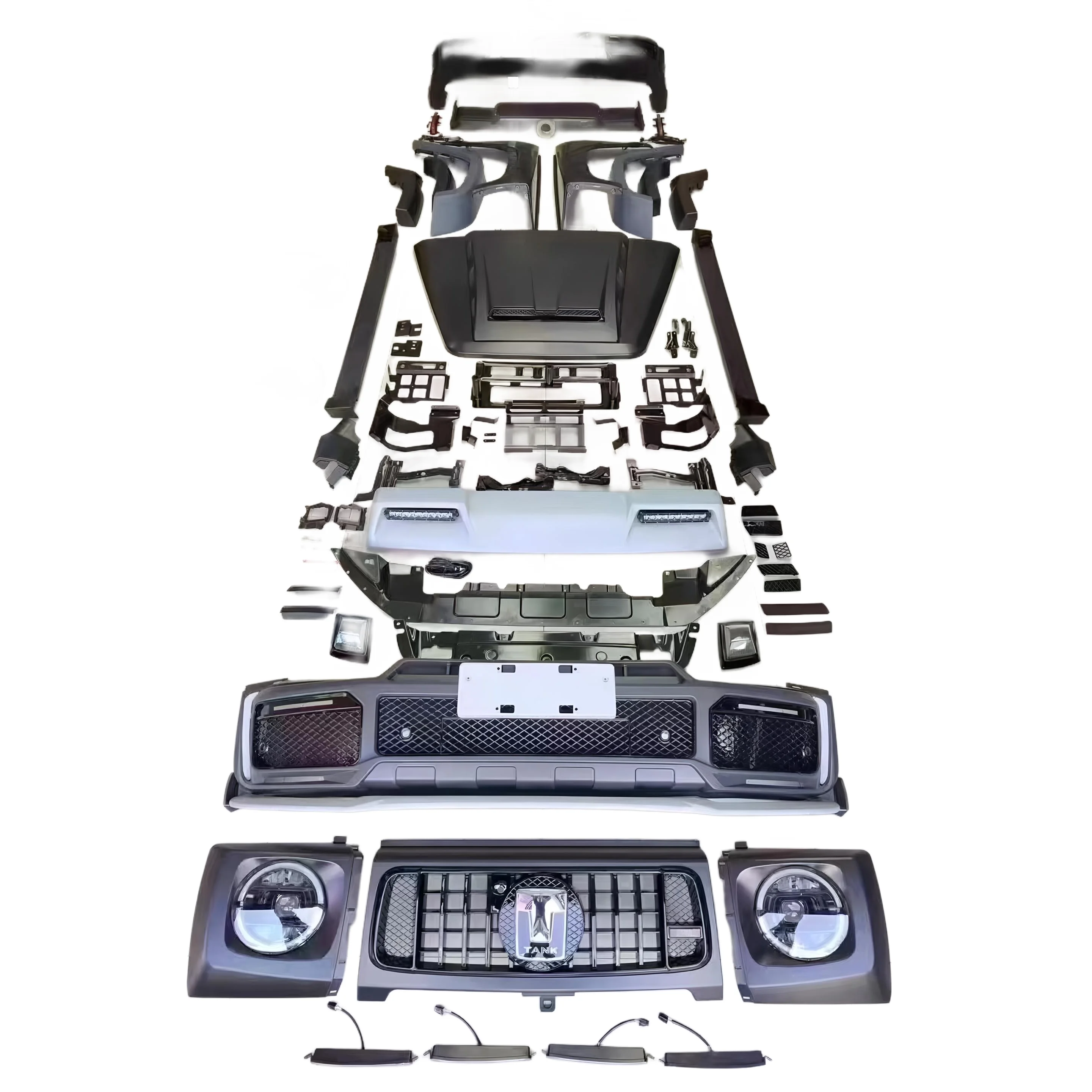 

Galaxy Warship Off-Road Modification Exterior Kit Body Parts for Tank 300