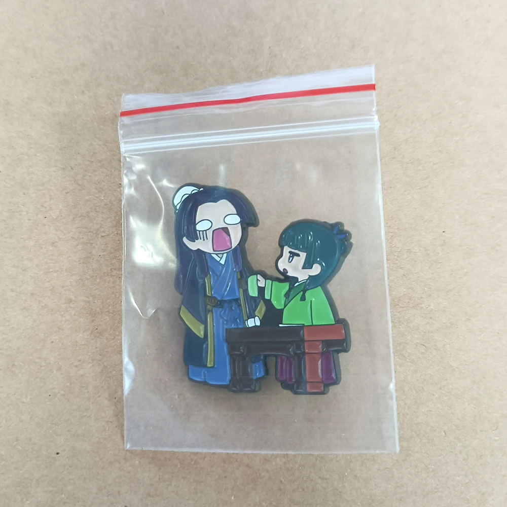 The Apothecary Diaries Emaille-Pin Maomao Jinshi Lustige Anime-Brosche Kusuriya no Hitorigoto Anstecknadel Kleidung Taschen Schmuck Geschenk – Detail 9