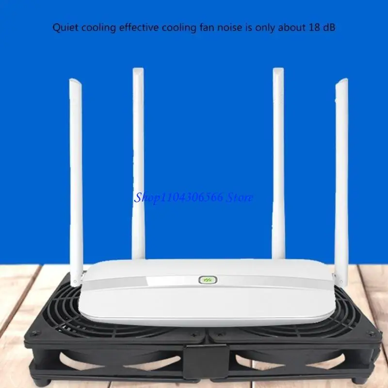 02DD Quiet 120mm USB Laptop Cooling Fan Stand for Routers, Networks Devices, Gaming Consoles, and Computer Equipment Cooling