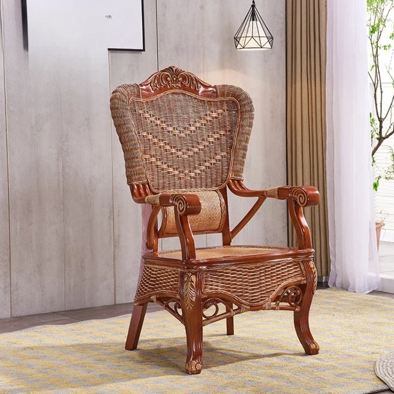 Rattan Classical Chinese Furniture Chinese Class Rattan Art Leisure Office Chair Designer